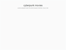 Tablet Screenshot of cyberpunkmovies.com
